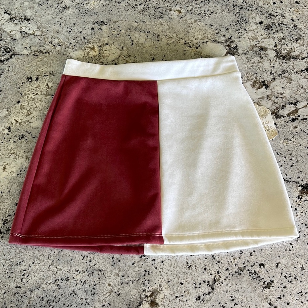 Altar’d State Women’s Misa Skirt - Ivory/Marsala